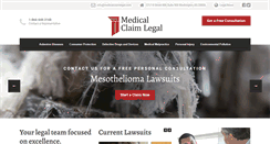 Desktop Screenshot of medicalclaimlegal.com
